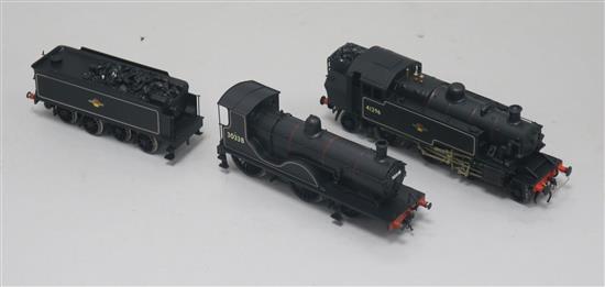 A collection of ten 00-gauge diecast and other model locomotives,